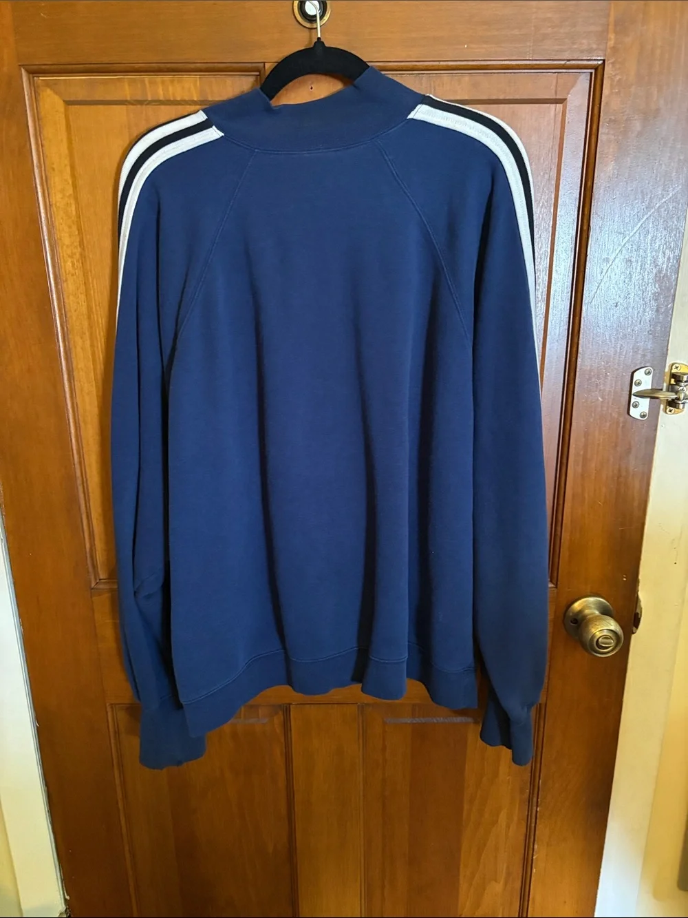 Adidas Vintage Blue track jacket size Large/blue
